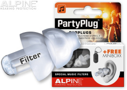 ALPINE Party Plug Transparent - stopery, zatyczki muzyczne
