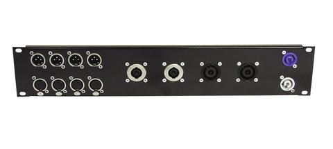 EUROLITE - Panel frontowy Z-19 10x XLR 4x Speakon 2U - dystrybutor Eurolite