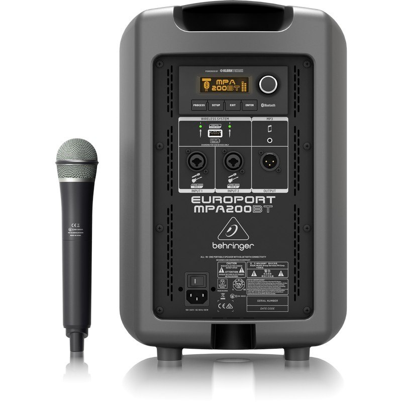 BEHRINGER EUROPORT MPA200BT - system nagłośnieniowy BEHRINGER EUROPORT MPA200BT - system nagłośnieniowy