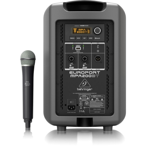 BEHRINGER EUROPORT MPA200BT - system nagłośnieniowy BEHRINGER EUROPORT MPA200BT - system nagłośnieniowy