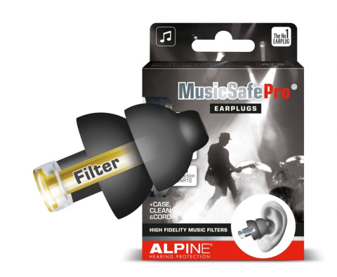 ALPINE Musicsafe Pro Black - zatyczki muzyczne