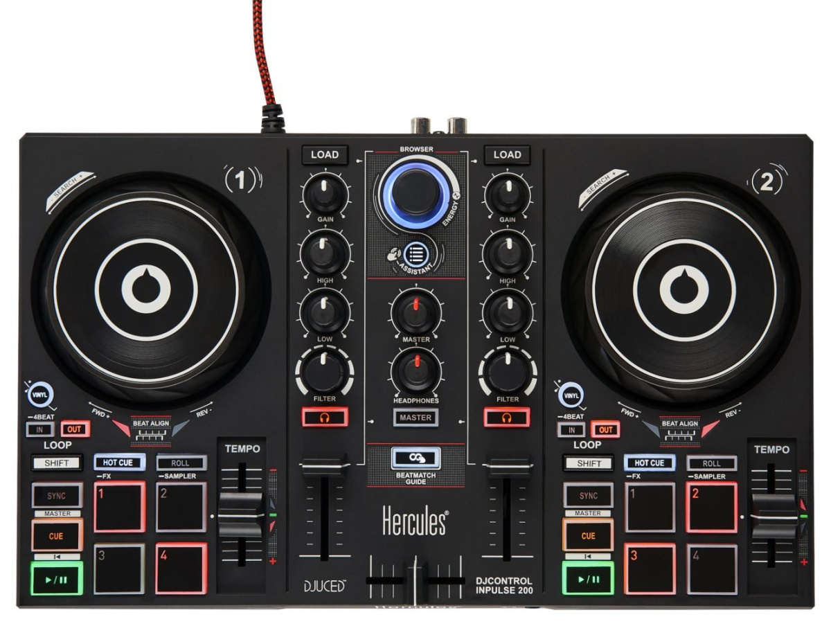 Hercules DJ - Inpulse 200 kontroler dla DJa Hercules DJ - Inpulse 200 kontroler dla DJa