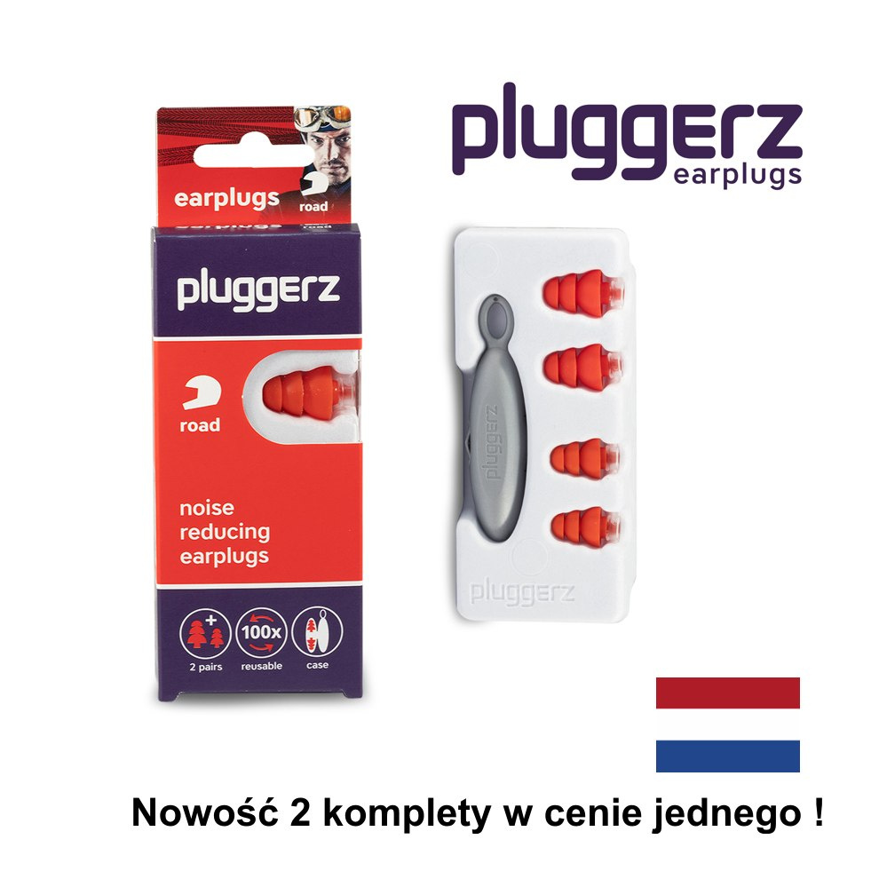 Stopery dla motocyklistów 4 szt, Pluggerz Uni Fit Road Stopery dla motocyklistów 4 szt, Pluggerz Uni Fit Road