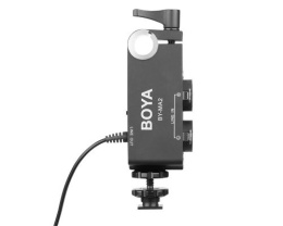 BOYA BY-MA2 Dwukanałowy mikser audio XLR do lustrzanek cyfrowych i kamer