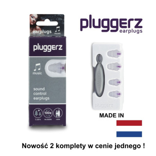 Pluggerz Uni Fit Music - 4 szt. zatyczek w komplecie