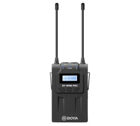 BOYA BY-WM8 PRO-K2 - ZESTAW BEZPRZEWODOWY Z 2 MIKROFONAMI LAVALIER do kamer , aparatów