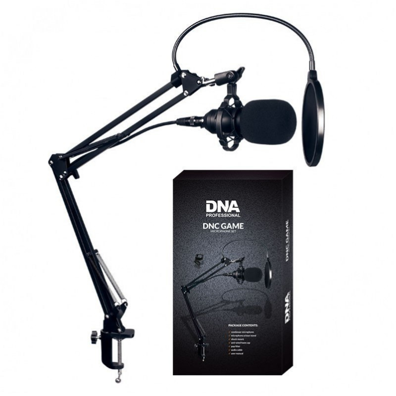 DNA DNC GAME mikrofon pojemnościowy studyjny XLR USB DNA DNC GAME mikrofon pojemnościowy studyjny XLR USB