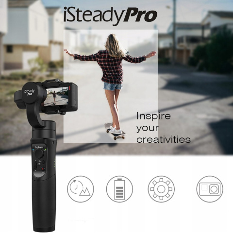 Gimbal, stabilizator HOHEM iSteadyPro do kamer GoPro HERO 7 BLACK, AEE, SONY, XIAOMI, SJCAM