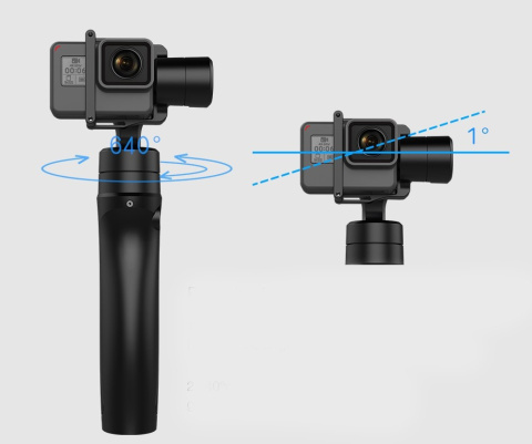 Gimbal, stabilizator HOHEM iSteadyPro do kamer GoPro HERO 7 BLACK, AEE, SONY, XIAOMI, SJCAM