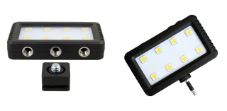 MINI LAMPA LED-8 / 1880 LUX - do aparatu, kamery, smartfona