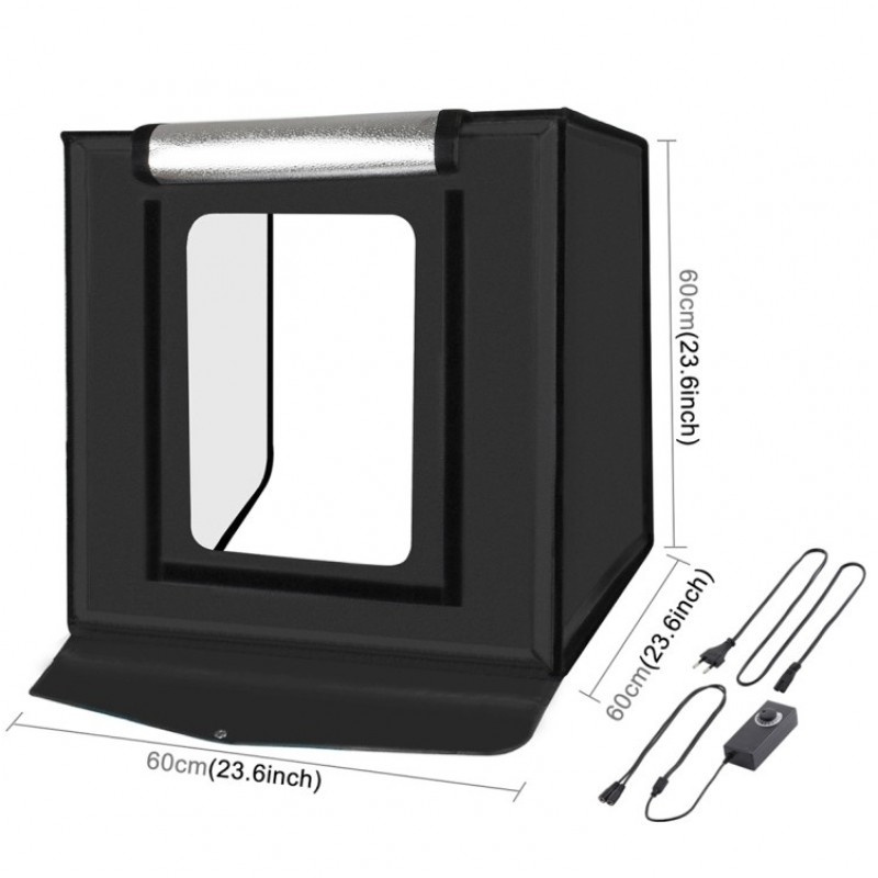 PULUZ namiot bezcieniowy 60x60 do zdjęć z LED oswietleniem PULUZ namiot bezcieniowy 60x60 do zdjęć z LED oswietleniem