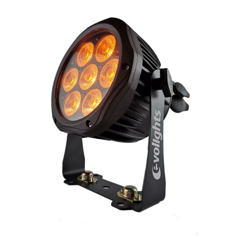 EVOLIGHTS GLACIER 7 LED PAR 7x10W RGBWA-UV IP65