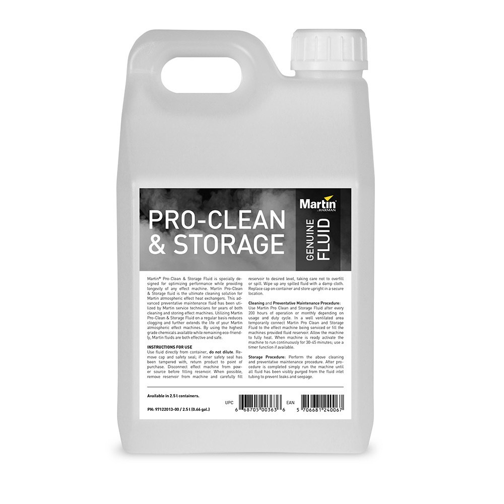 Martin Pro-Clean & Storage Fluid płyn czyszcząco-konserwujący do wytwornic dymu i mgły 2,5l Martin Pro-Clean & Storage Fluid płyn czyszcząco-konserwujący do wytwornic dymu i mgły 2,5l