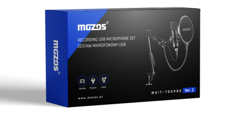 Mikrofonowy zestaw USB MOZOS MKIT-700PRO