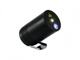 Przenośny głośnik Bluetooth z efektem laserowym i niebieskim nastrojowym oświetleniem