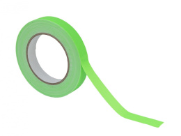 Taśma Gaffa 19mm x 25m neonowo-zielona aktywna UV ( opisówka )