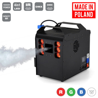 FOG MACHINE / GEIZER + 6X10W 4in1 LED DMX