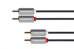 Kabel 2RCA-2RCA 1.8m Kruger&Matz Basic