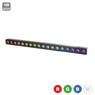 LED BAR 18x4W RGBW 18 Section