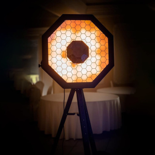 Retro lampa OCTO HELIOS-1 - 4x30W 4w1 COB RGBW 4 sekcje Mk2