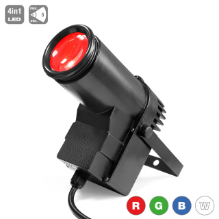 par LED PIN SPOT 12W RGBW 4w1 CREE DMX v. II