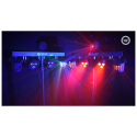 BELKA LED PAR DERBY LASER multiefekt świetlny zestaw oświetlenie disco
