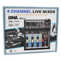 DNA MIX 4 mikser audio USB MP3 analogowy 4 kanały