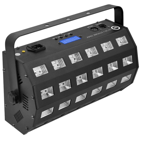 LIGHT4ME UV 24 + STROBE DMX reflektor ultrafioletowy stroboskop efekt LED