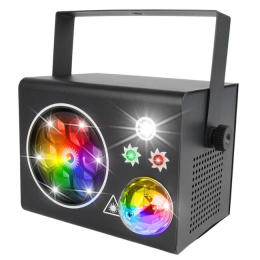 PARTY BOX V2 efekt disco LED ball laser stroboskop gobo