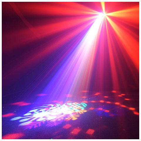 PARTY BOX efekt disco LED ball laser stroboskop gobo