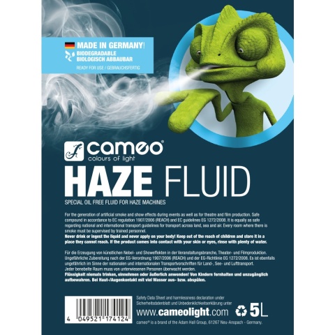 Płyn do Wytwornic Haze Cameo Haze Fluid 5 L – Perfekcyjna Mgła dla Twoich Efektów Świetlnych | Lfx.com.pl Płyn do Wytwornic Haze Cameo Haze Fluid 5 L – Perfekcyjna Mgła dla Twoich Efektów Świetlnych | Lfx.com.pl