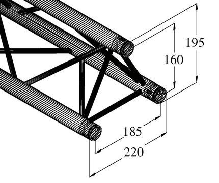 ALUTRUSS DECOLOCK DQ3-1000 3-Way Cross Beam - dystrybutor