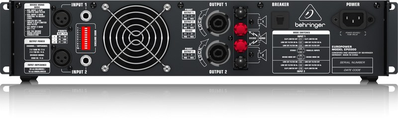 Behringer - Końcówka mocy EP2000 2000W Behringer - Końcówka mocy EP2000 2000W