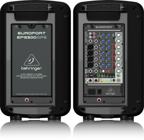 Behringer - Przenośny system nagłaśniajacy EPS500MP3 Behringer - Przenośny system nagłaśniajacy EPS500MP3