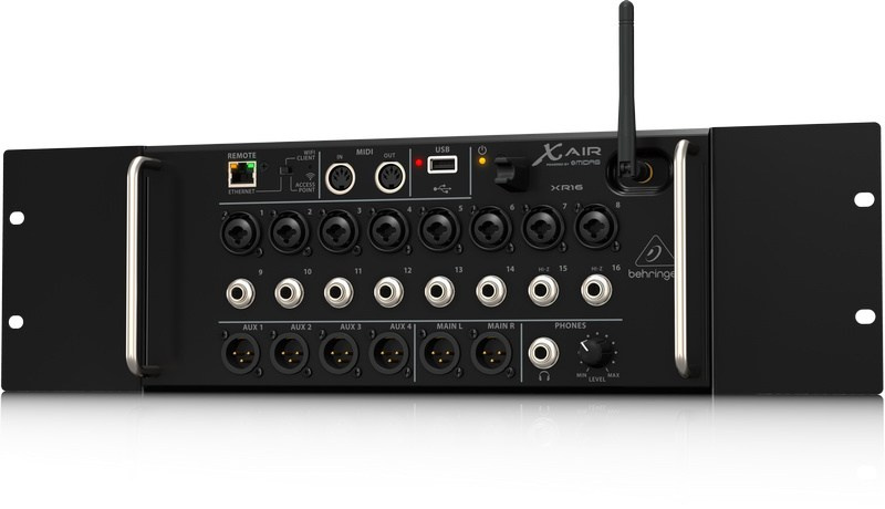 Behringer XR16 - 16-kanałowy mikser cyfrowy rack z routerem WiFi iOS/Android Behringer XR16 - 16-kanałowy mikser cyfrowy rack z routerem WiFi iOS/Android