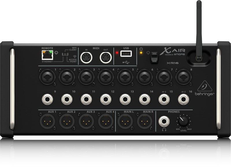 Behringer XR16 - 16-kanałowy mikser cyfrowy rack z routerem WiFi iOS/Android Behringer XR16 - 16-kanałowy mikser cyfrowy rack z routerem WiFi iOS/Android