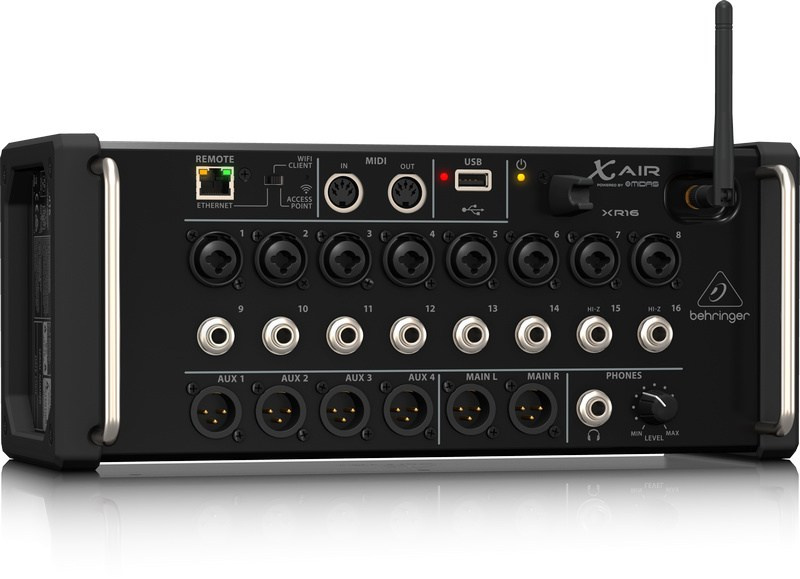 Behringer XR16 - 16-kanałowy mikser cyfrowy rack z routerem WiFi iOS/Android Behringer XR16 - 16-kanałowy mikser cyfrowy rack z routerem WiFi iOS/Android