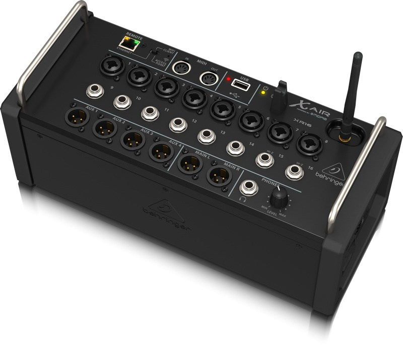 Behringer XR16 - 16-kanałowy mikser cyfrowy rack z routerem WiFi iOS/Android Behringer XR16 - 16-kanałowy mikser cyfrowy rack z routerem WiFi iOS/Android