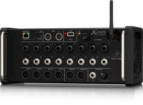 Behringer XR16 - 16-kanałowy mikser cyfrowy rack z routerem WiFi iOS/Android Behringer XR16 - 16-kanałowy mikser cyfrowy rack z routerem WiFi iOS/Android
