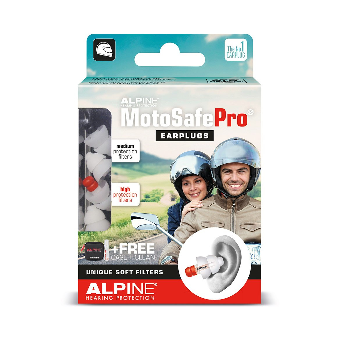 ALPINE Motosafe PRO - stopery, zatyczki dla motocyklistów ALPINE Motosafe PRO - stopery, zatyczki dla motocyklistów