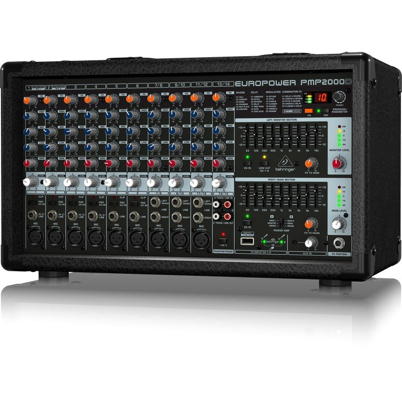 BEHRINGER EUROPOWER PMP1680S - powermikser z procesorem efektów BEHRINGER EUROPOWER PMP1680S - powermikser z procesorem efektów