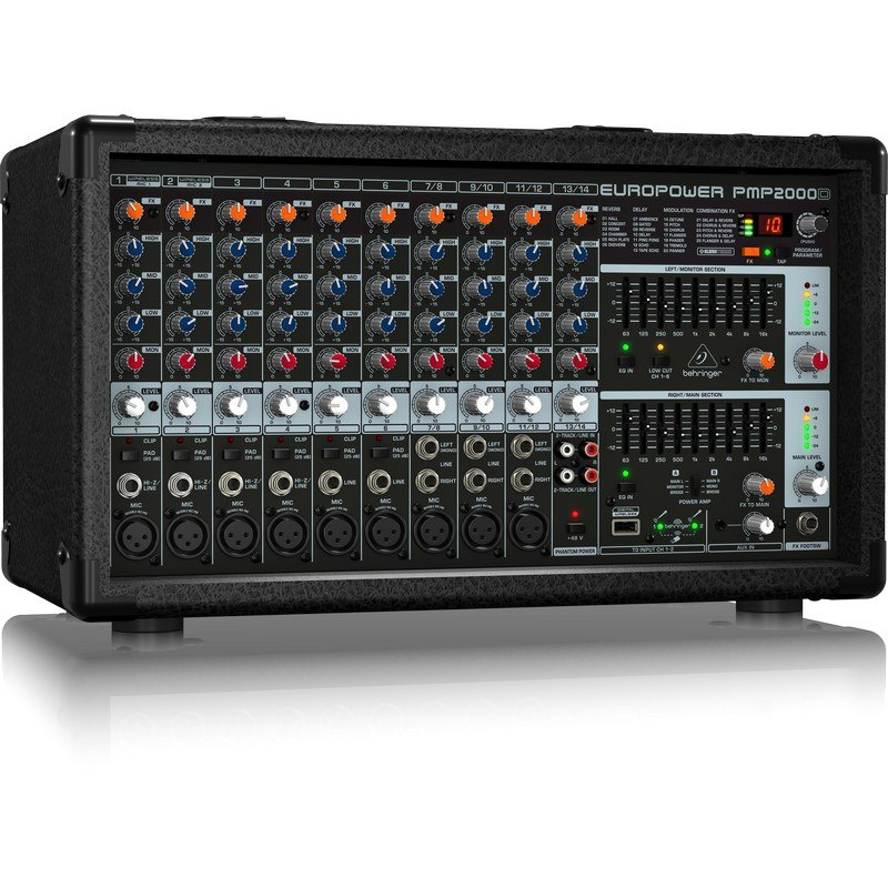 BEHRINGER EUROPOWER PMP1680S - powermikser z procesorem efektów BEHRINGER EUROPOWER PMP1680S - powermikser z procesorem efektów