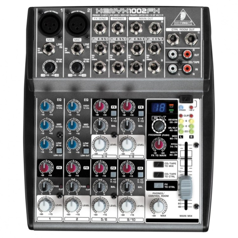 Behringer XENYX 1002FX - mikser audio z procesorem efektów Behringer XENYX 1002FX - mikser audio z procesorem efektów