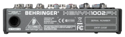 Behringer XENYX 1002FX - mikser audio z procesorem efektów Behringer XENYX 1002FX - mikser audio z procesorem efektów