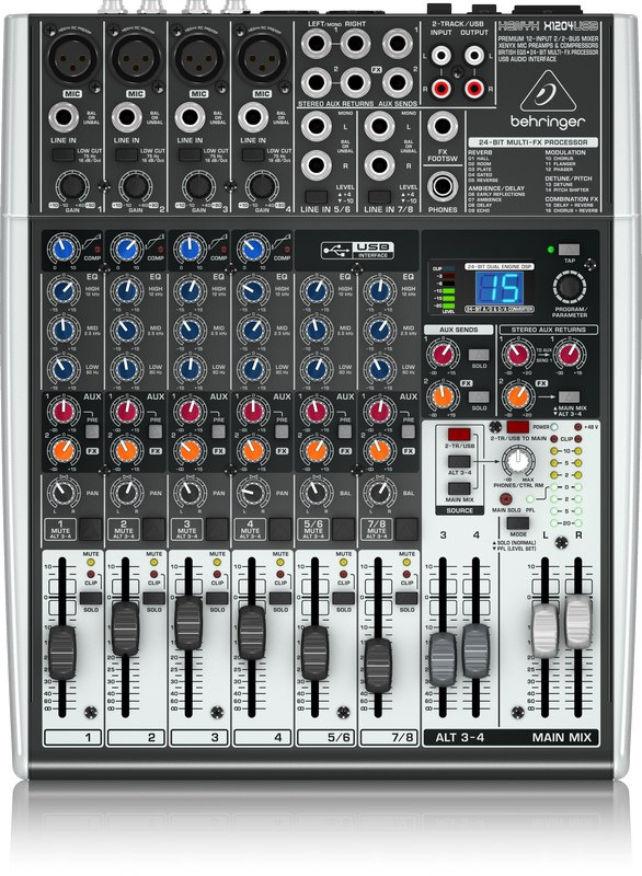 Behringer XENYX X1204USB - mikser audio z procesorem efektów i USB Behringer XENYX X1204USB - mikser audio z procesorem efektów i USB