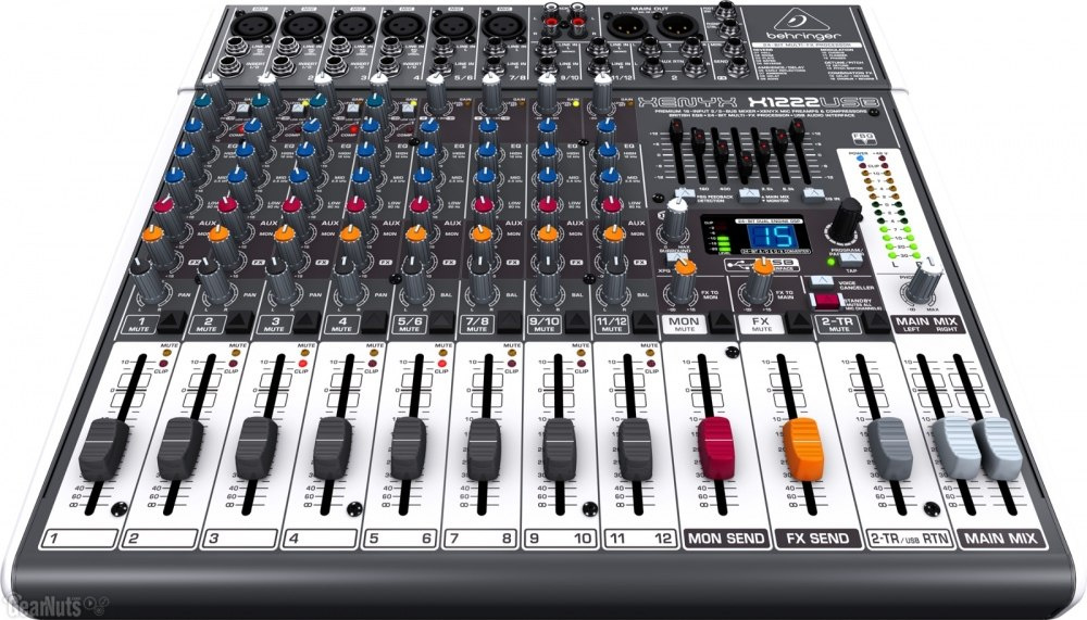 Behringer XENYX X1222USB - mikser audio z procesorem efektów i USB Behringer XENYX X1222USB - mikser audio z procesorem efektów i USB