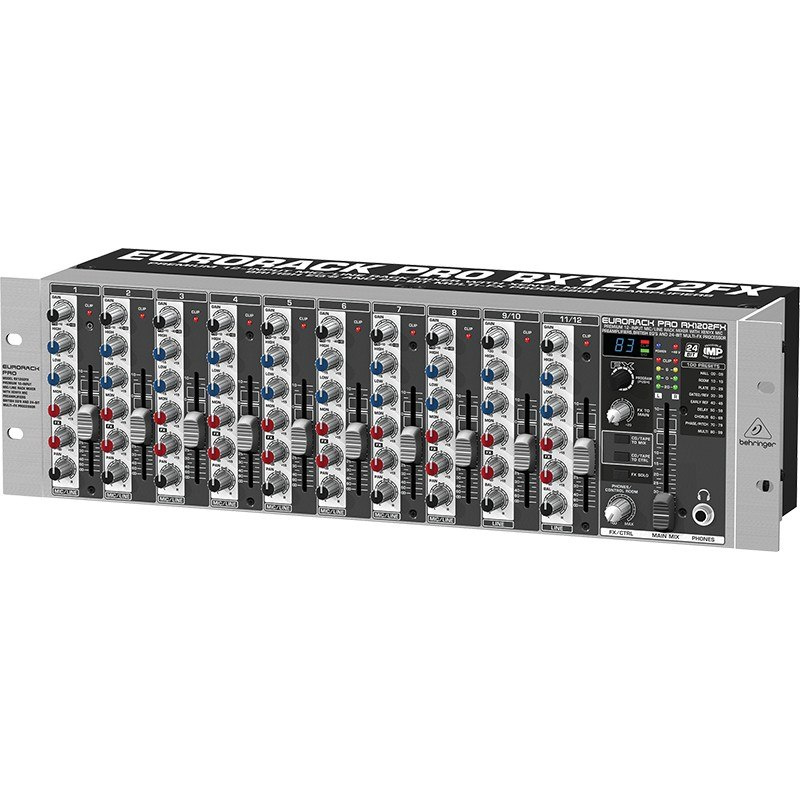 Behringer XENYX RX1202FX - 12-kanałowy mikser z preampami Behringer XENYX RX1202FX - 12-kanałowy mikser z preampami