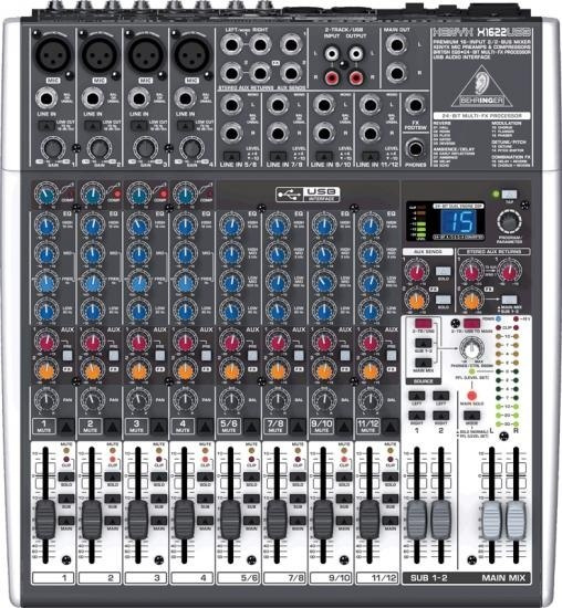 Behringer XENYX QX1622USB - mikser audio z procesorem efektów KLARK TEKNIK i USB Behringer XENYX QX1622USB - mikser audio z procesorem efektów KLARK TEKNIK i USB