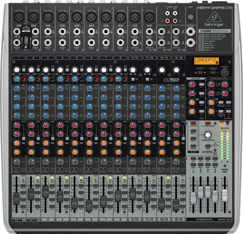 Behringer XENYX QX2442USB - mikser audio z procesorem efektów KLARK TEKNIK i USB Behringer XENYX QX2442USB - mikser audio z procesorem efektów KLARK TEKNIK i USB