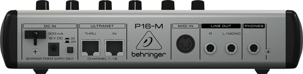 Behringer POWERPLAY P16-M - 16-kanał. cyfrowy mikser osobistego systemu odsłuchowego Behringer POWERPLAY P16-M - 16-kanał. cyfrowy mikser osobistego systemu odsłuchowego